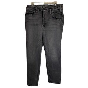 Good American Women's slim stretch denim size 16 black 219 color wash curvy